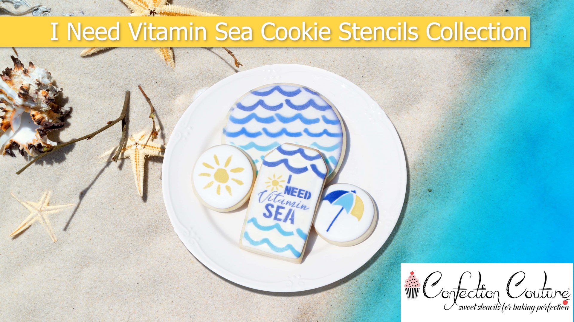 Here Comes the Sun Cookie Stencil Food Safe Stencil Stencil Genie Reusable  Stencil 