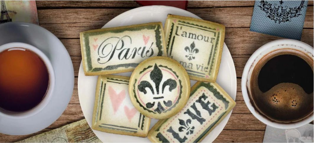 Decorate Parisian Cookies for Valentine's and Weddings