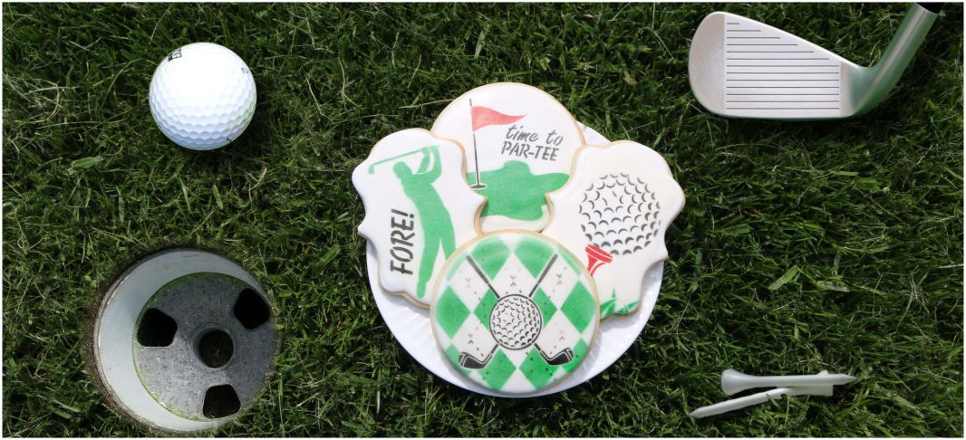 un-FORE-gettable golf cookies for Father's Day