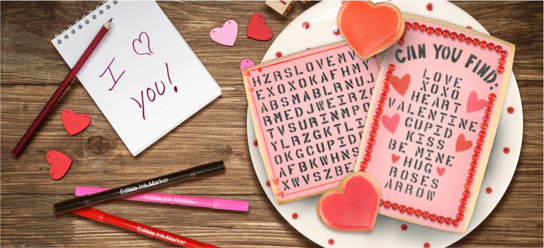 How to Make Valentine Word Search Cookies