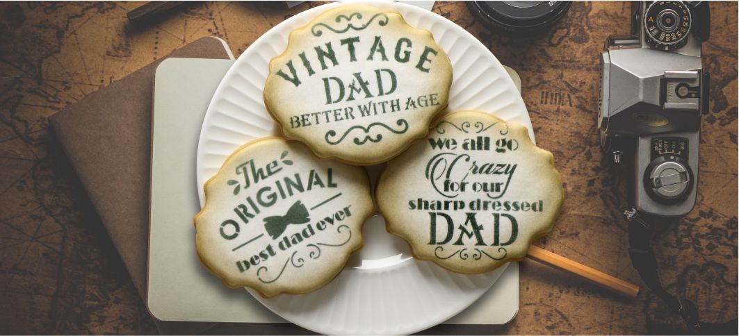 Make the Perfect Vintage Style Father's Day Cookies