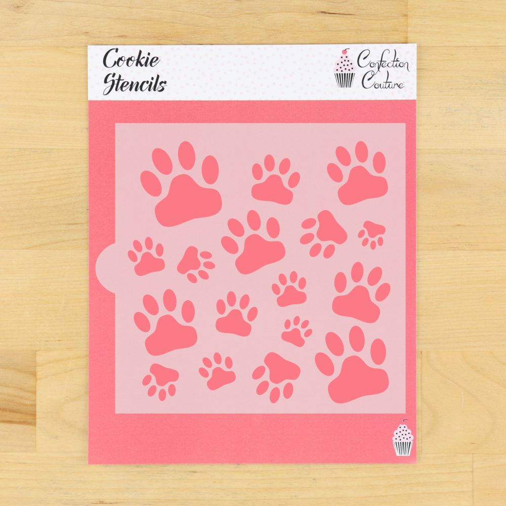 Dog Cookie Cutter For Paw Print Cookies – Confection Couture Stencils