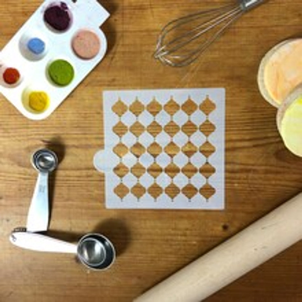 Basic Turkish Icon Pattern Cookie Stencil by Designer Stencils