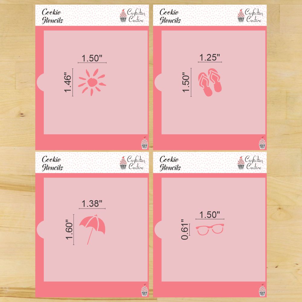 Beach Day Cookie Stencils