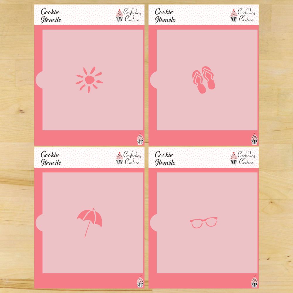 Beach Day Cookie Stencils
