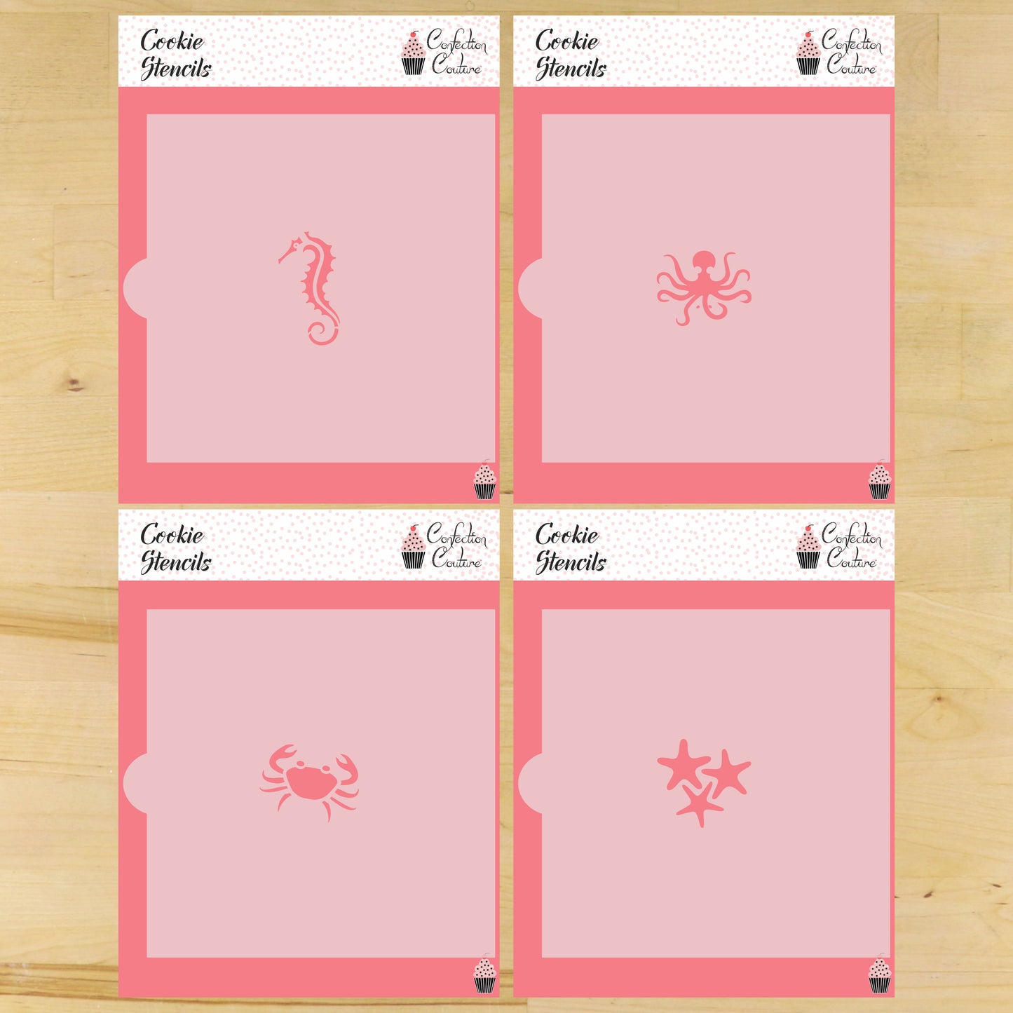 Sea Creatures Cookie Stencils