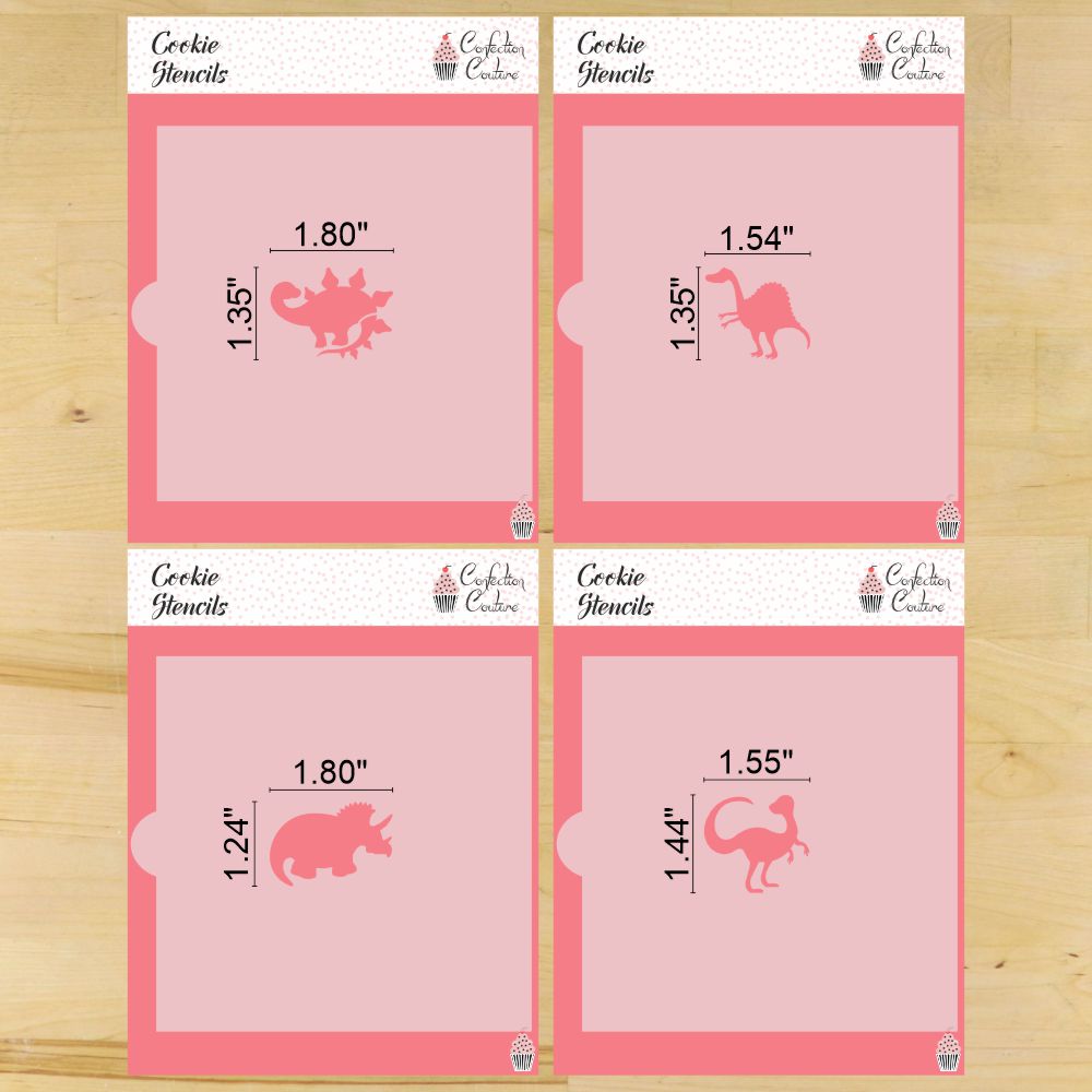 Dinosaur Cookie Stencils