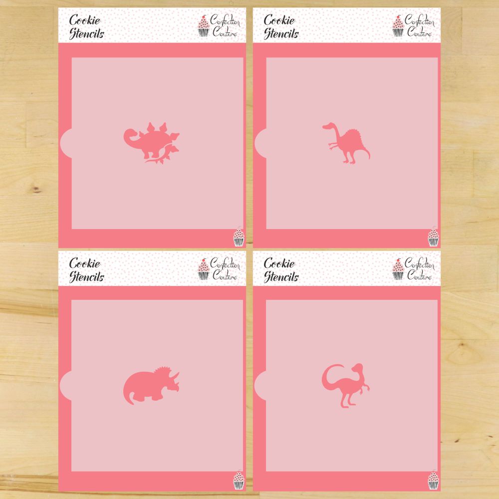 Dinosaur Cookie Stencils