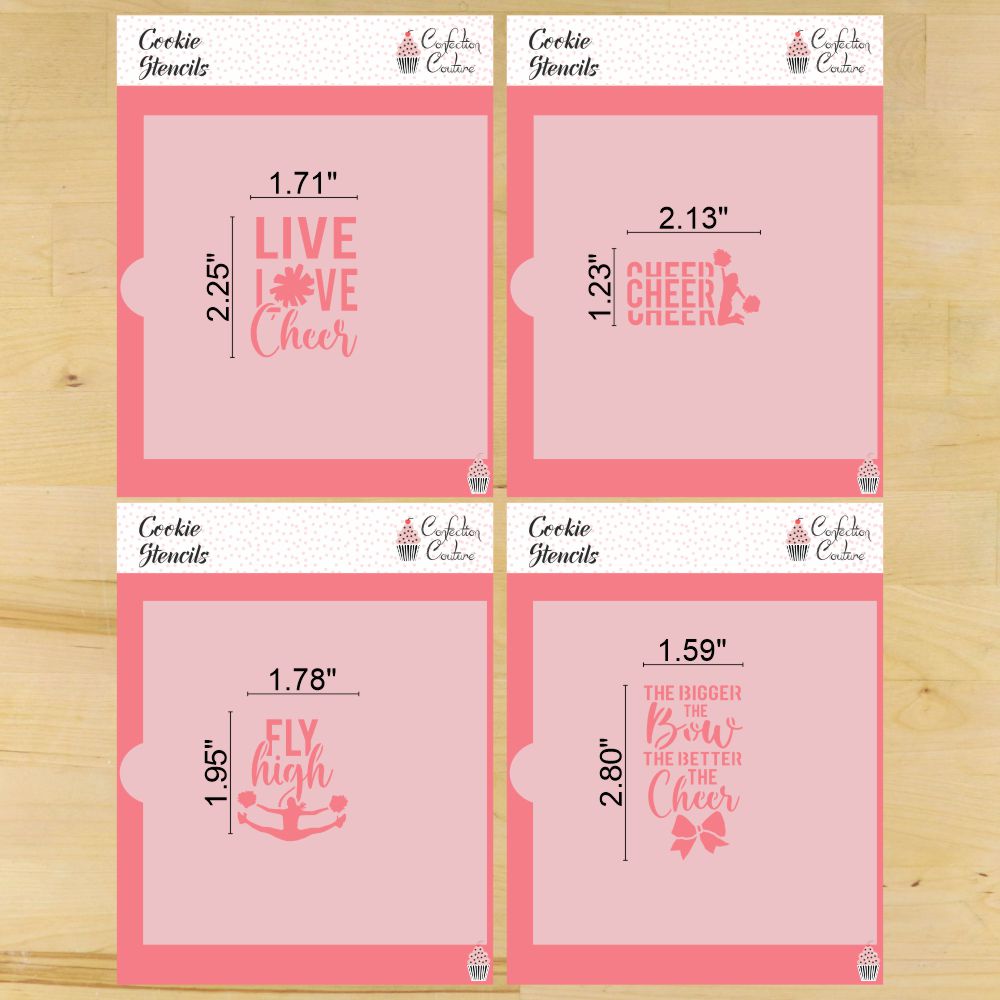 Cheerleading Quotes Cookie Stencil