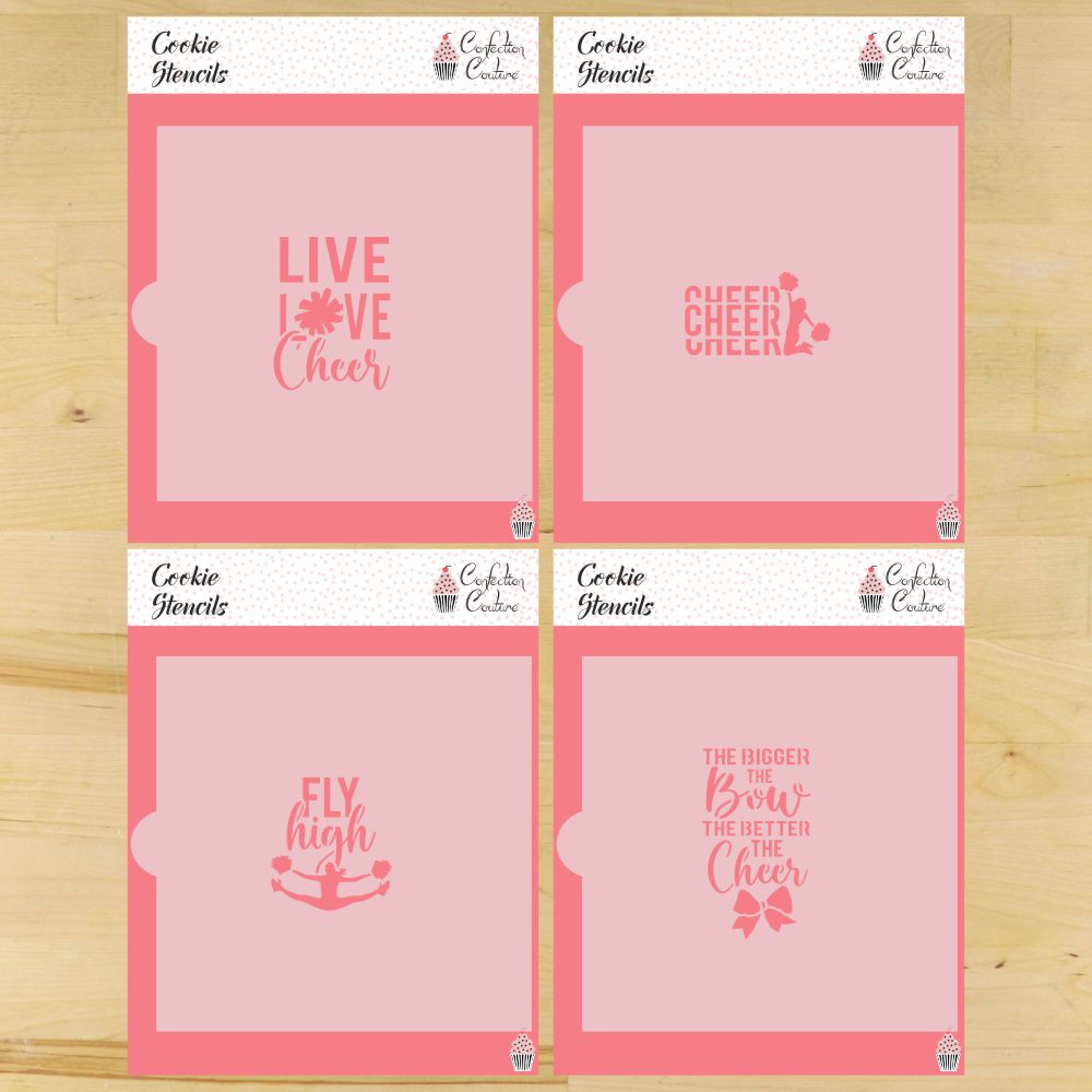 Cheerleading Quotes Cookie Stencil