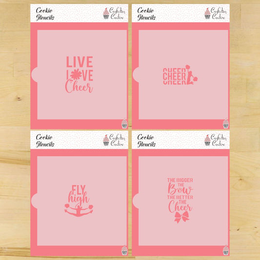 Cheerleading Quotes Cookie Stencil