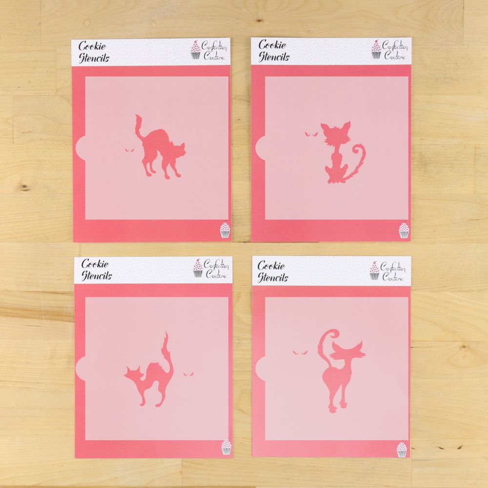 Black Cats Cookie Stencil