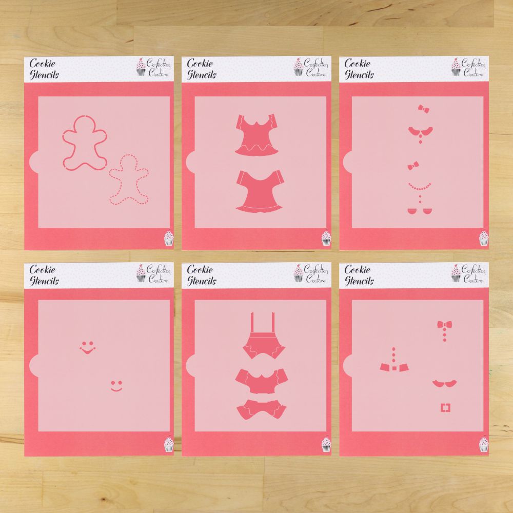 Gingerbread Cookie Stencil Set