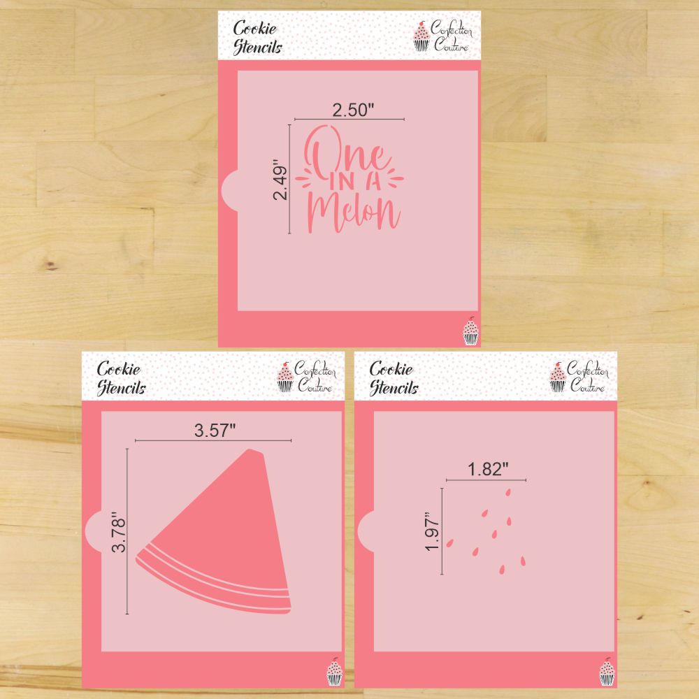 One in a Melon Birthday Cookie Stencil