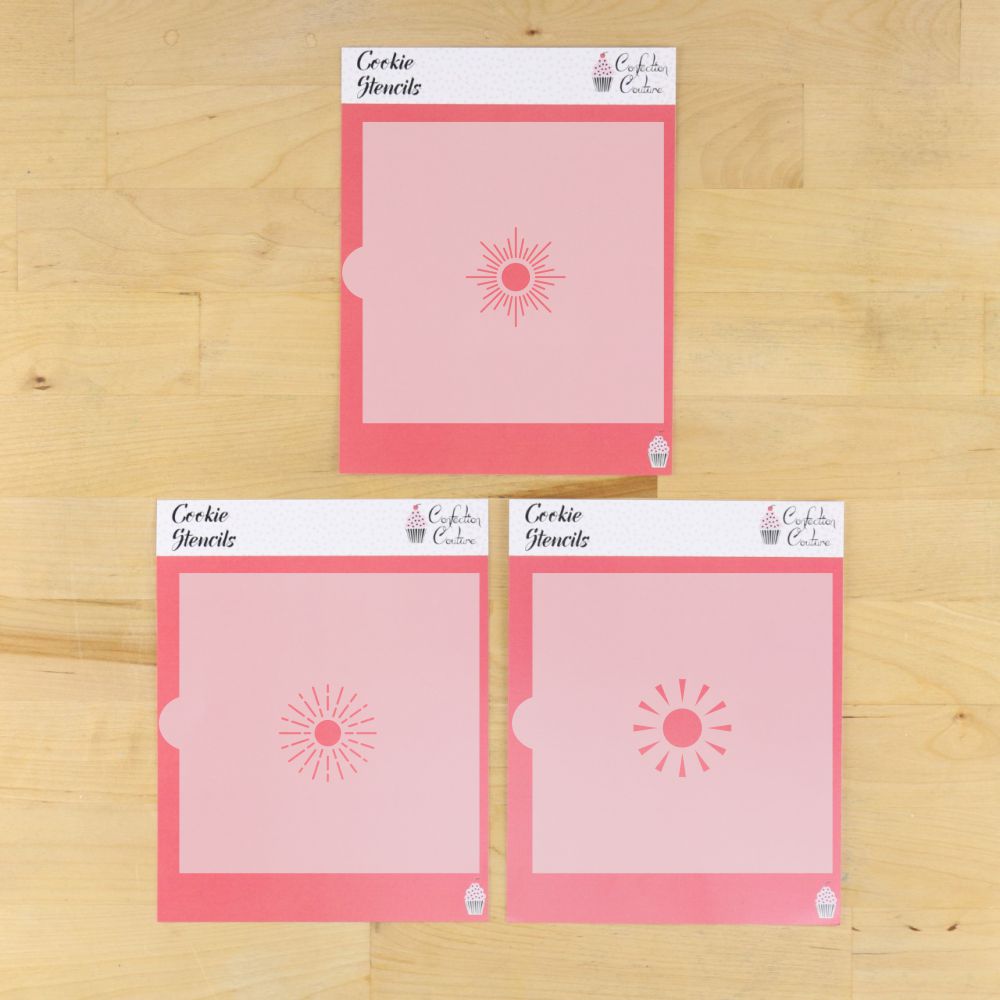 Sunshine Cookie Stencils for Sunshine Shaped Cookies
