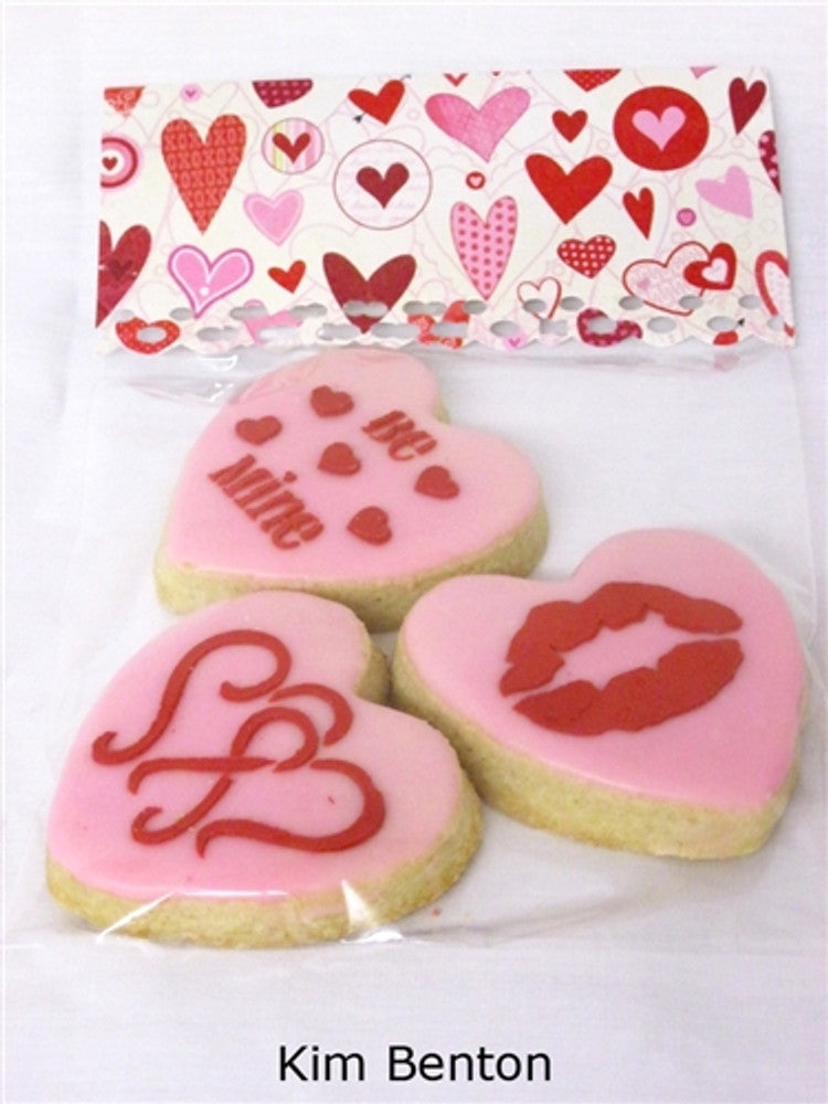 Valentine Round Cookie Stencil Set by Designer Stencils