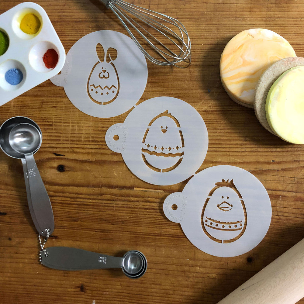 Egg-cellent Easter Animals Cookie Stencil Set by Designer Stencils