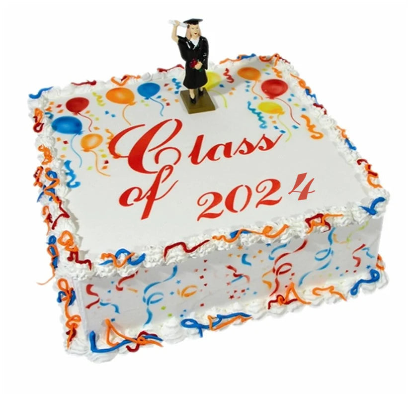 Confetti and Streamers Cake Stencil Top by Designer Stencils Cake