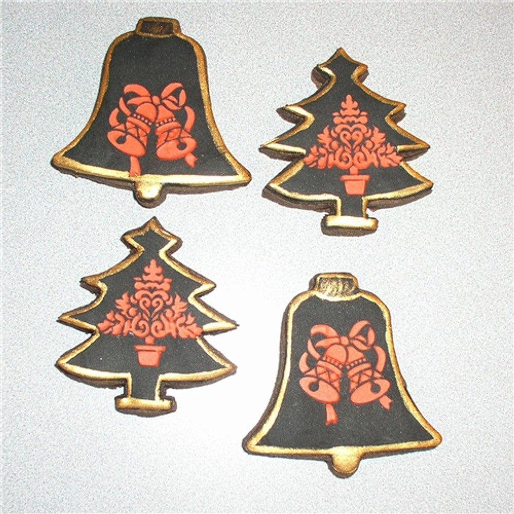 Christmas Round Cookie Stencil Set by Designer Stencils