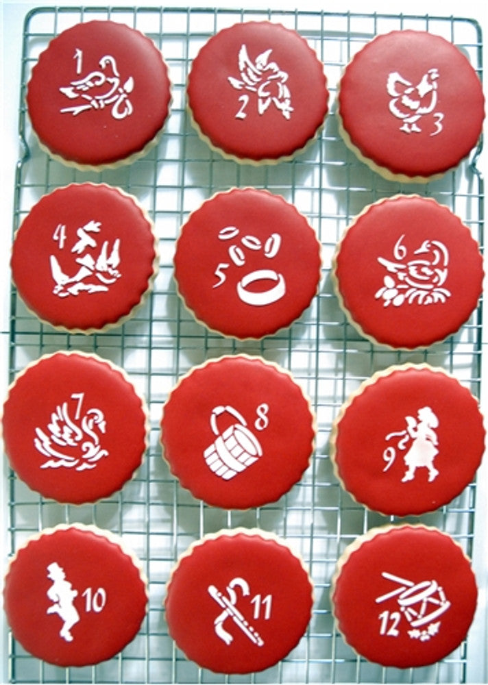 Twelve Days of Christmas Cookies
