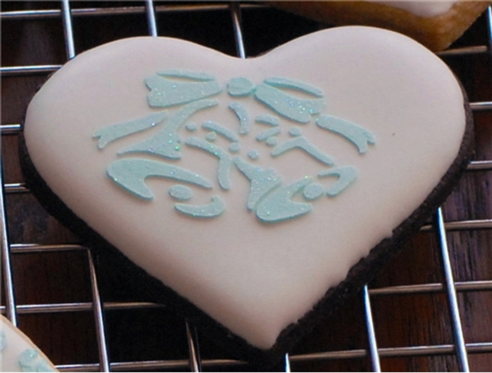 Wedding Round Cookie Stencil Set by Designer Stencils
