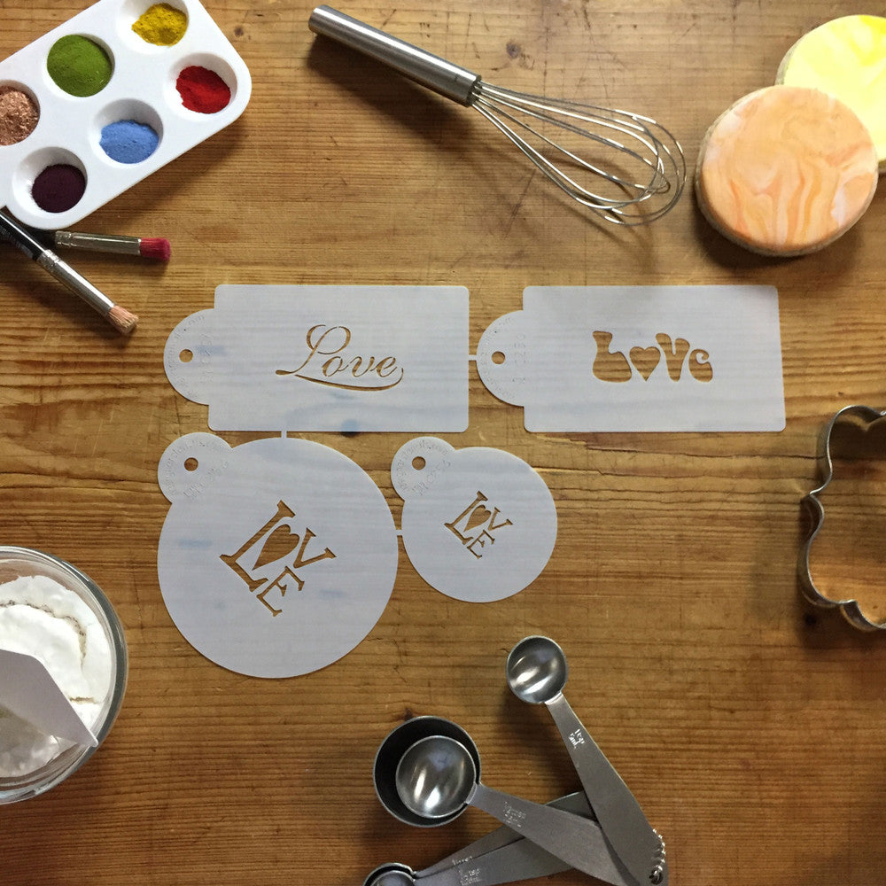 Love Cake and Cookie Stencil Set by Designer Stencils
