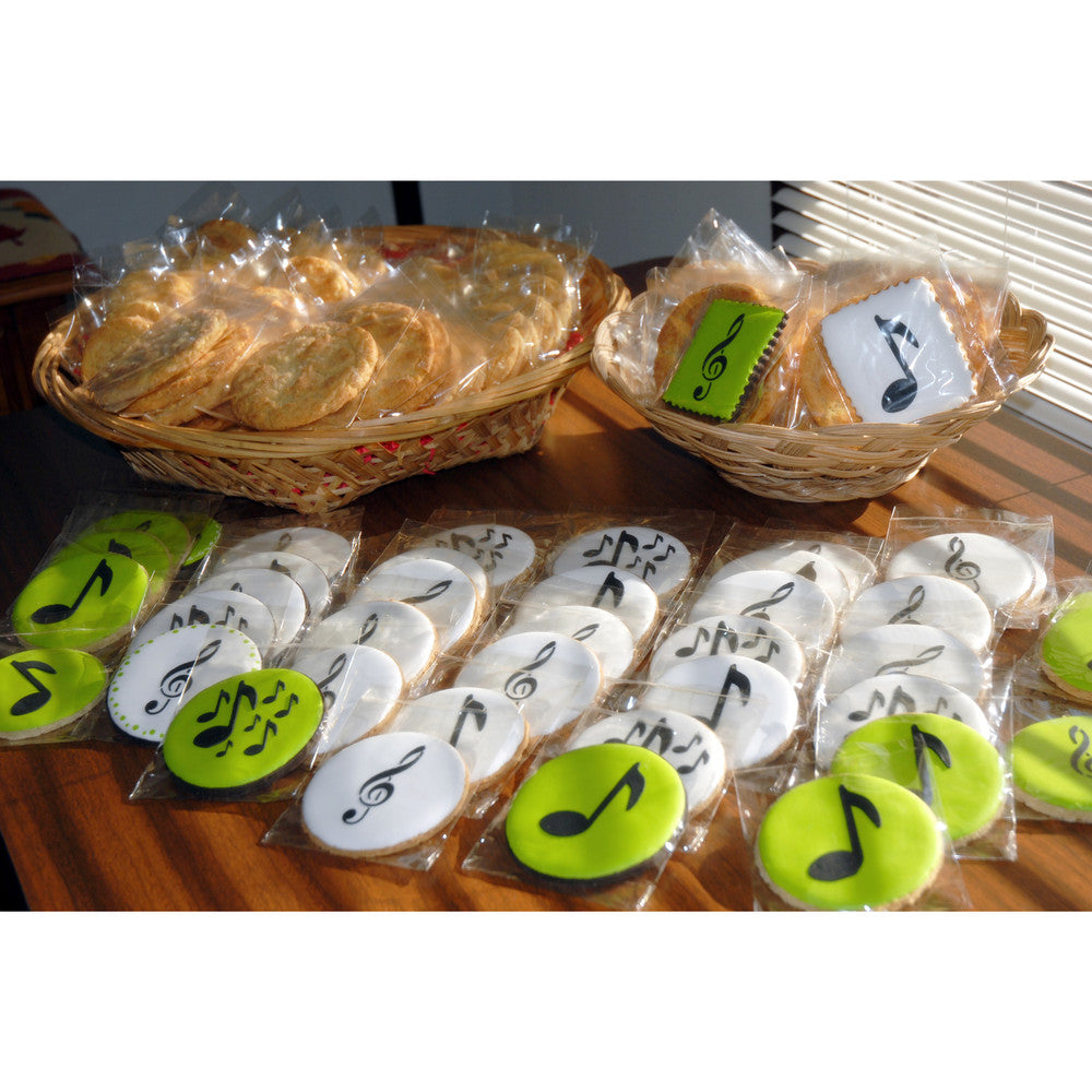 Musical Round Cookie Stencil Set by Designer Stencils