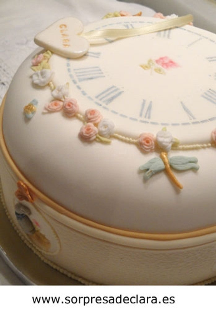 Clock Cake Stencil Top by Designer Stencils