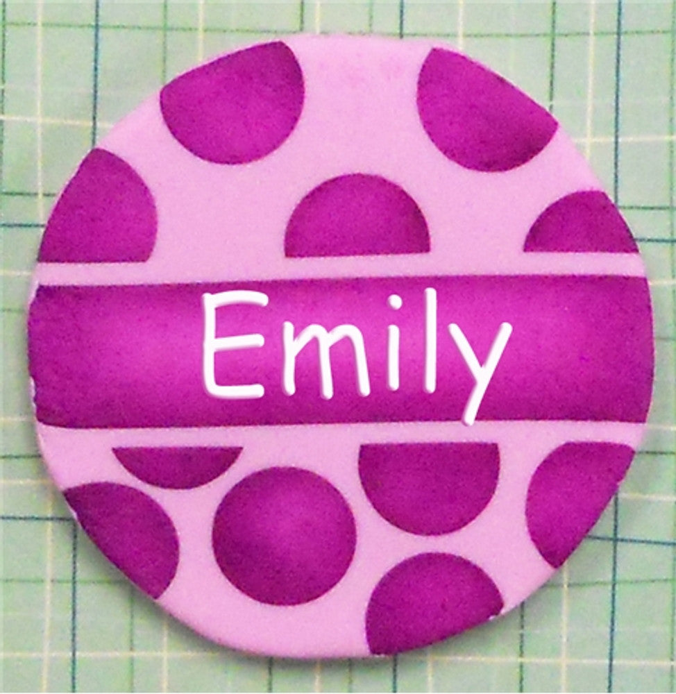 Polka Dots and Stripes Round Cookie Stencil Sets by Designer Stencils Cookie