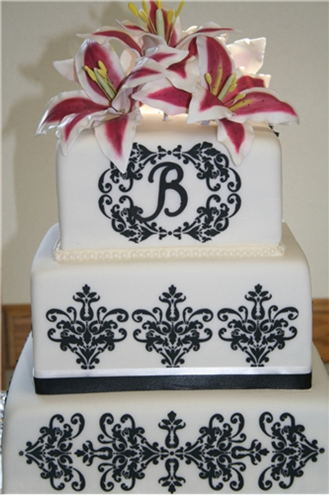 Lace Cake Stencil Set by Designer Stencils Cake