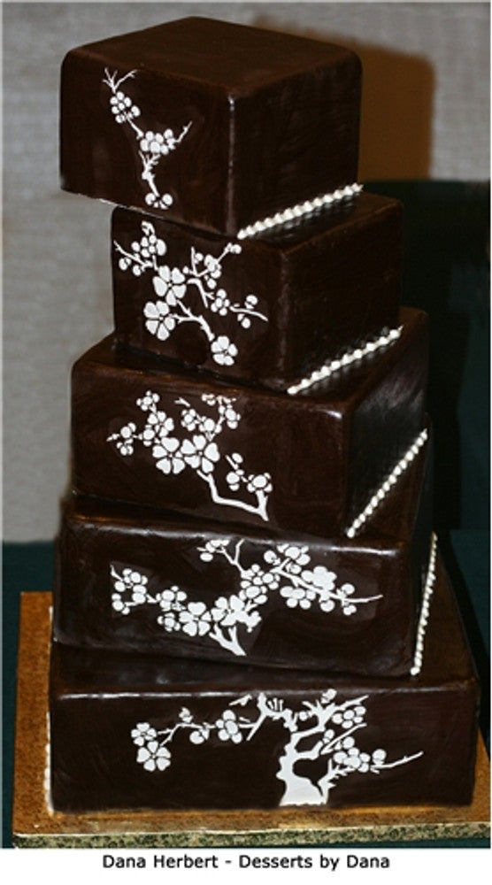 Blooming Cherry Tree Cake Stencil Sets by Designer Stencils Cake