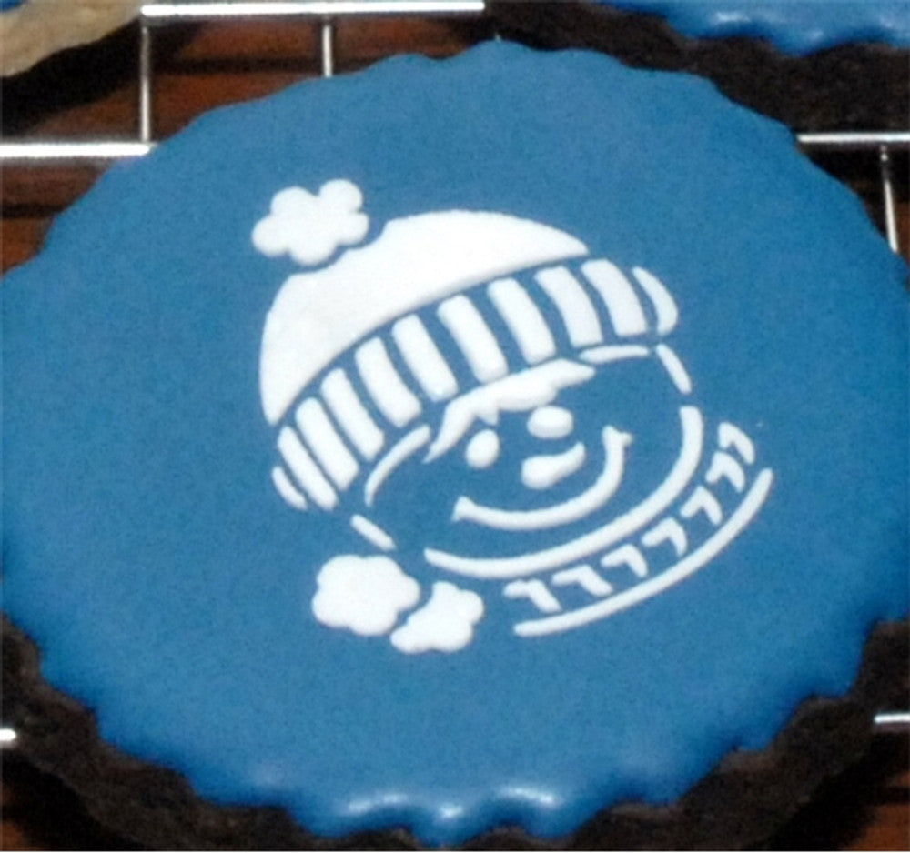 Whimsical Holiday Round Cookie Stencil Set by Designer Stencils