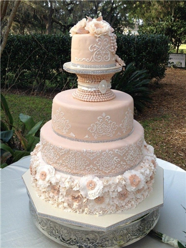 Elaine's Cake Stencil Set by Designer Stencils Tiered Cake