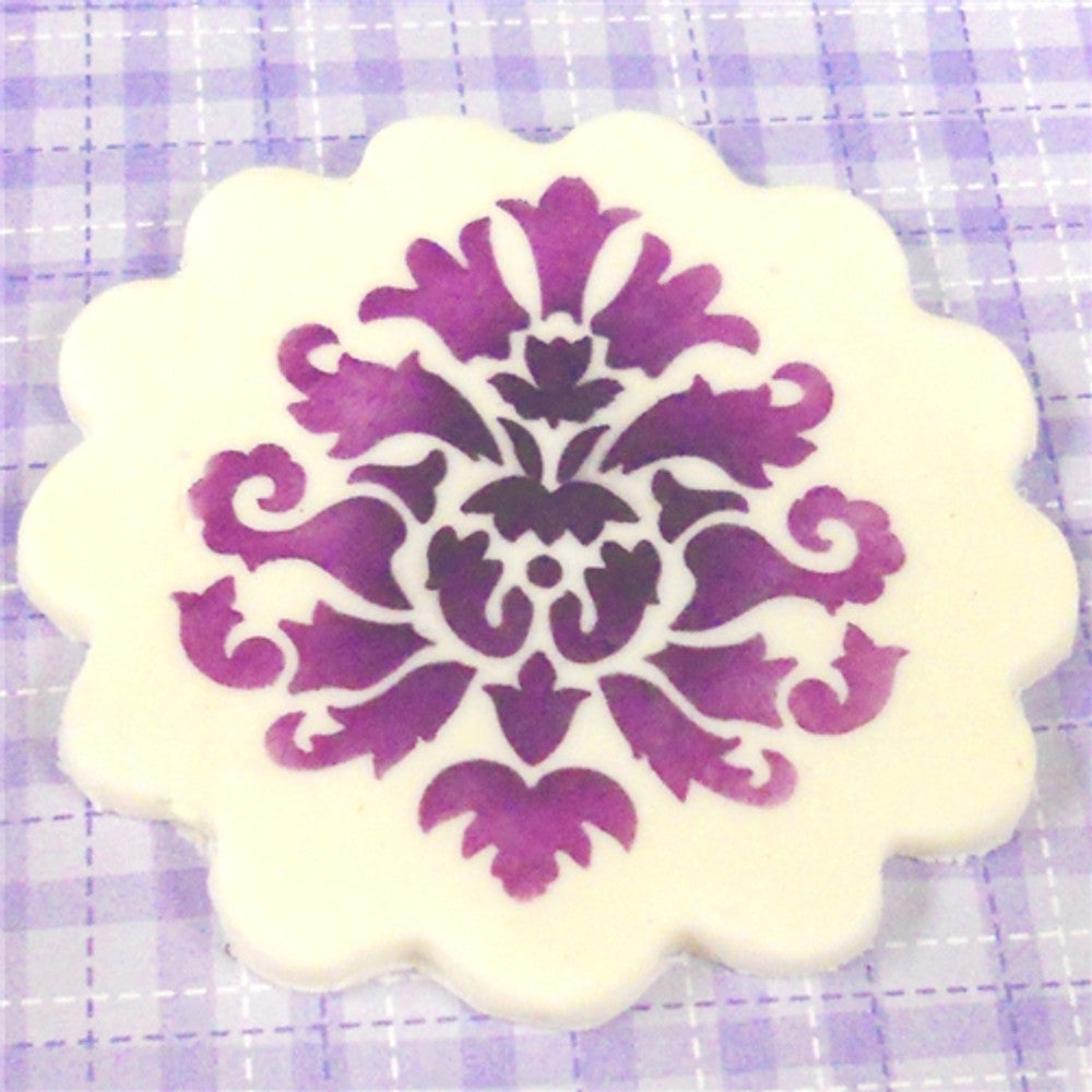Royal Damask Icons Cake Stencil Set by Designer Stencils Cookie