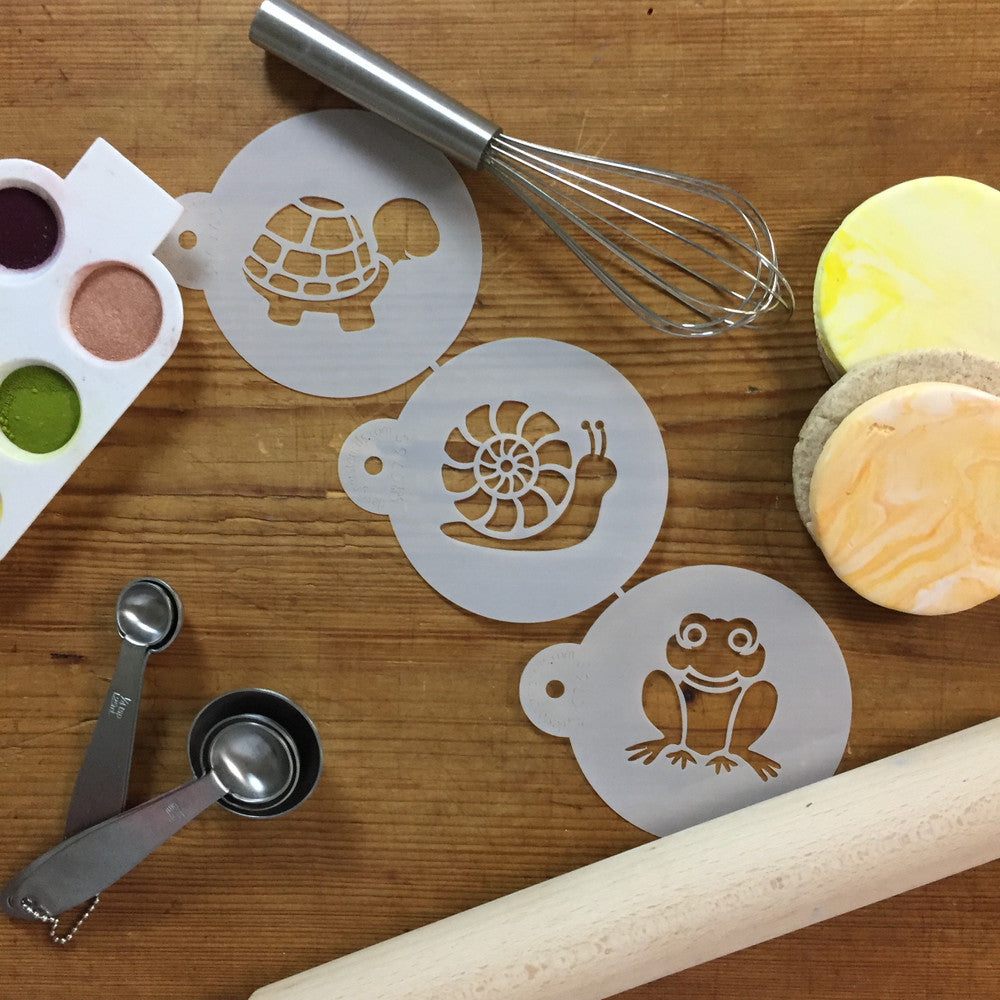 Pond Critters Round Cookie Stencil Set by Designer Stencils
