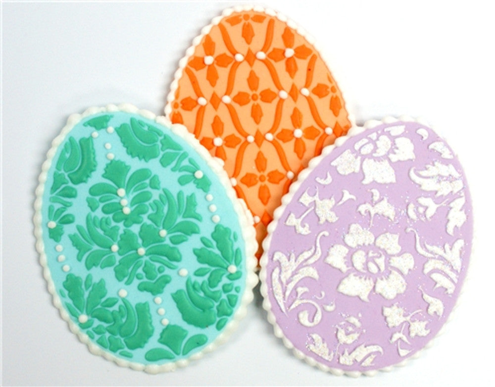 Chic Easter Eggs Cookie Stencil Set by Designer Stencils Cookies