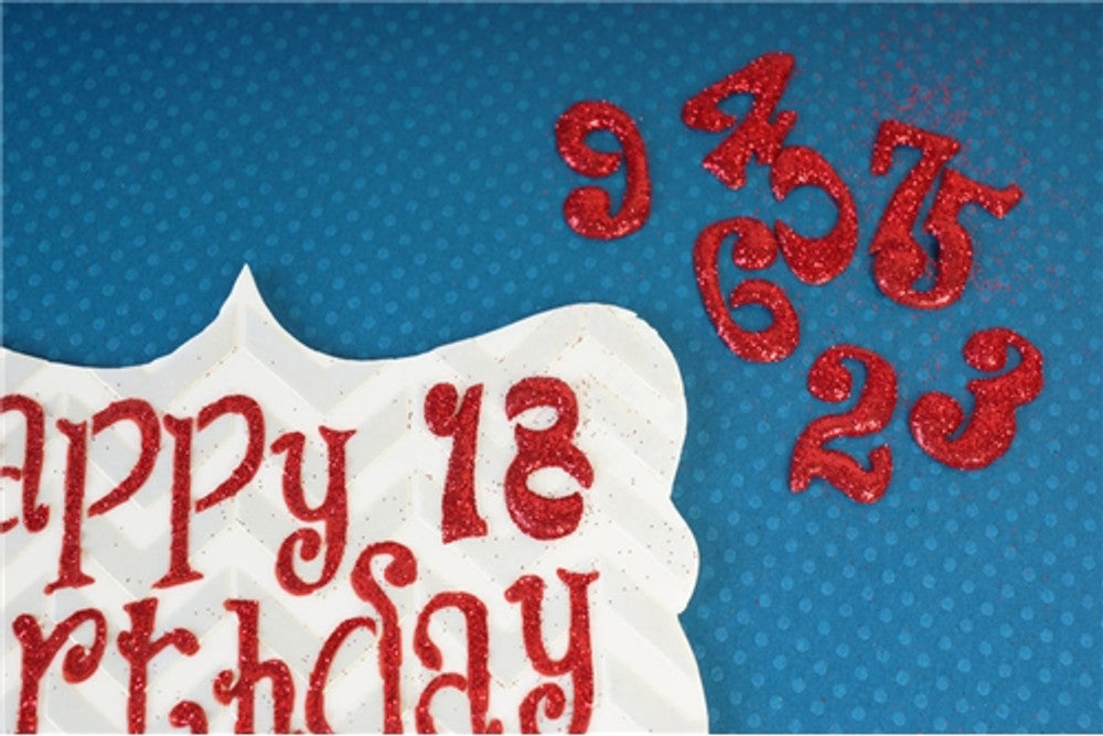 Happy Birthday Plaque Cake Stencil Set by Designer Stencils Adding Numbers to Fondant Plaque