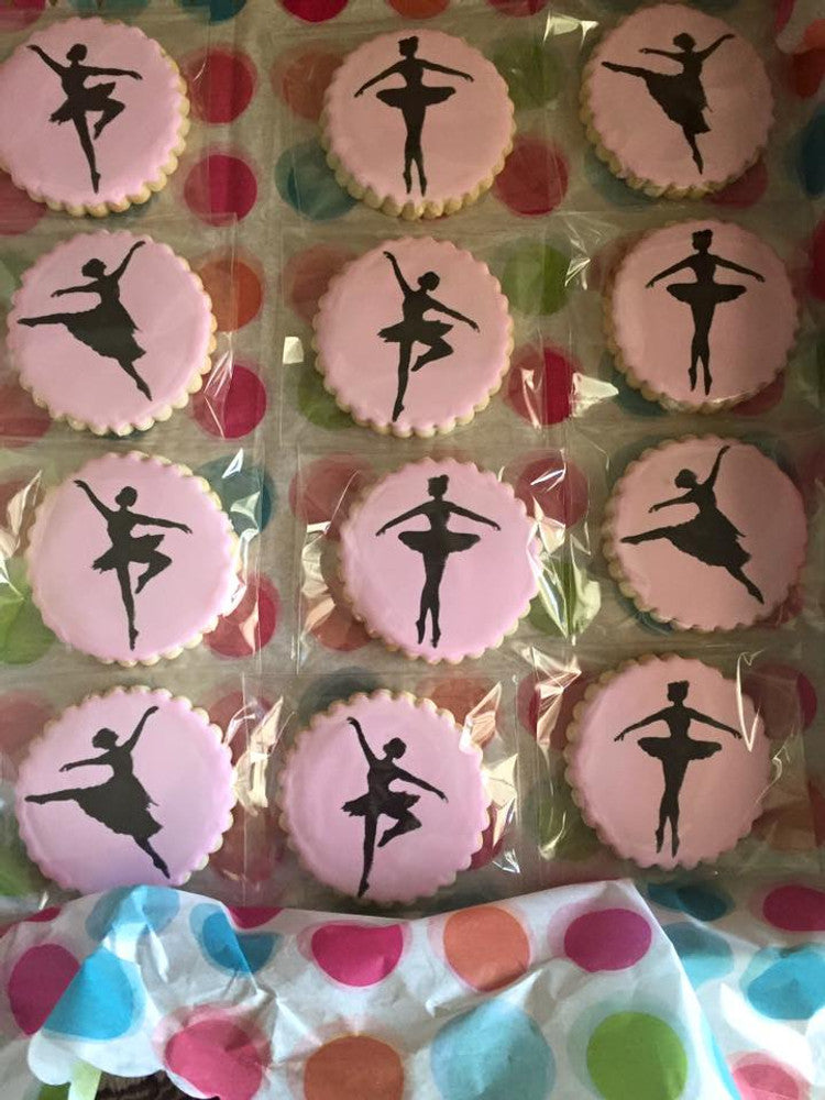 Ballerina Round Cookies