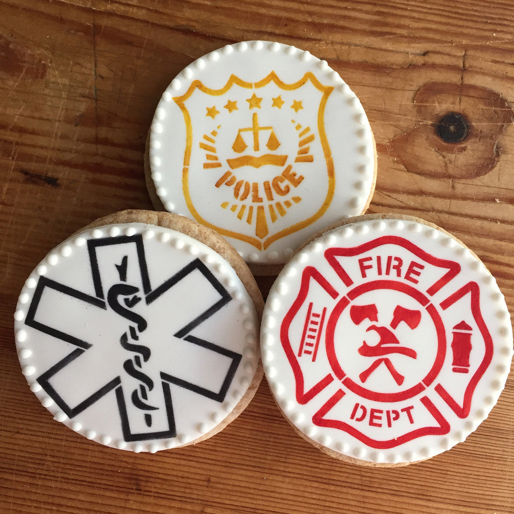 First Responders Cookie Stencil Set by Designer Stencils