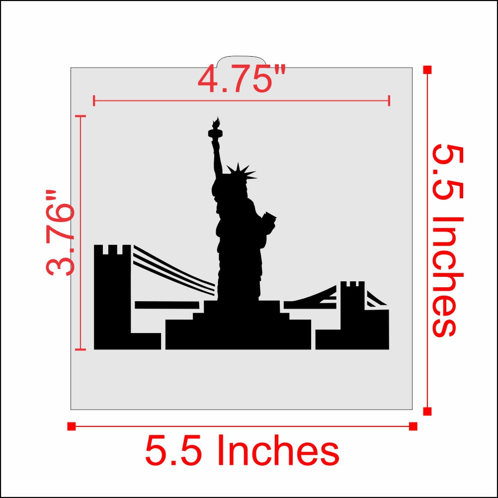 Statue of Liberty Cookie Stencil by Designer Stencils