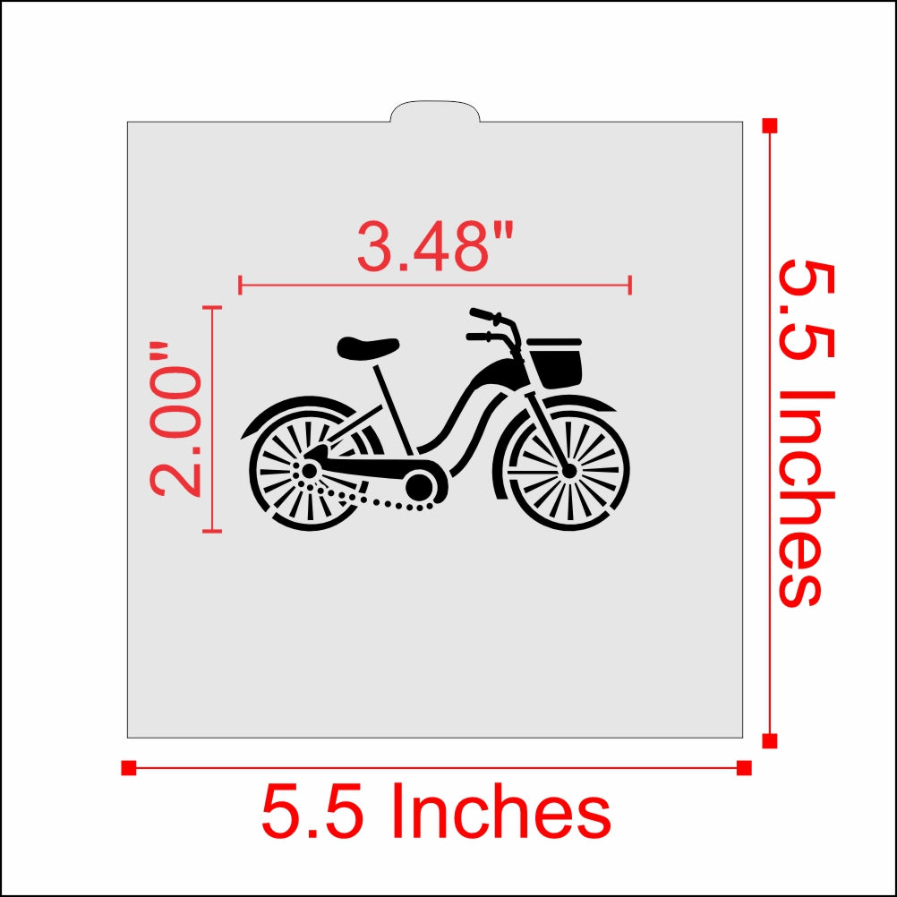 Bicycle Cookie Stencil by Designer Stencils