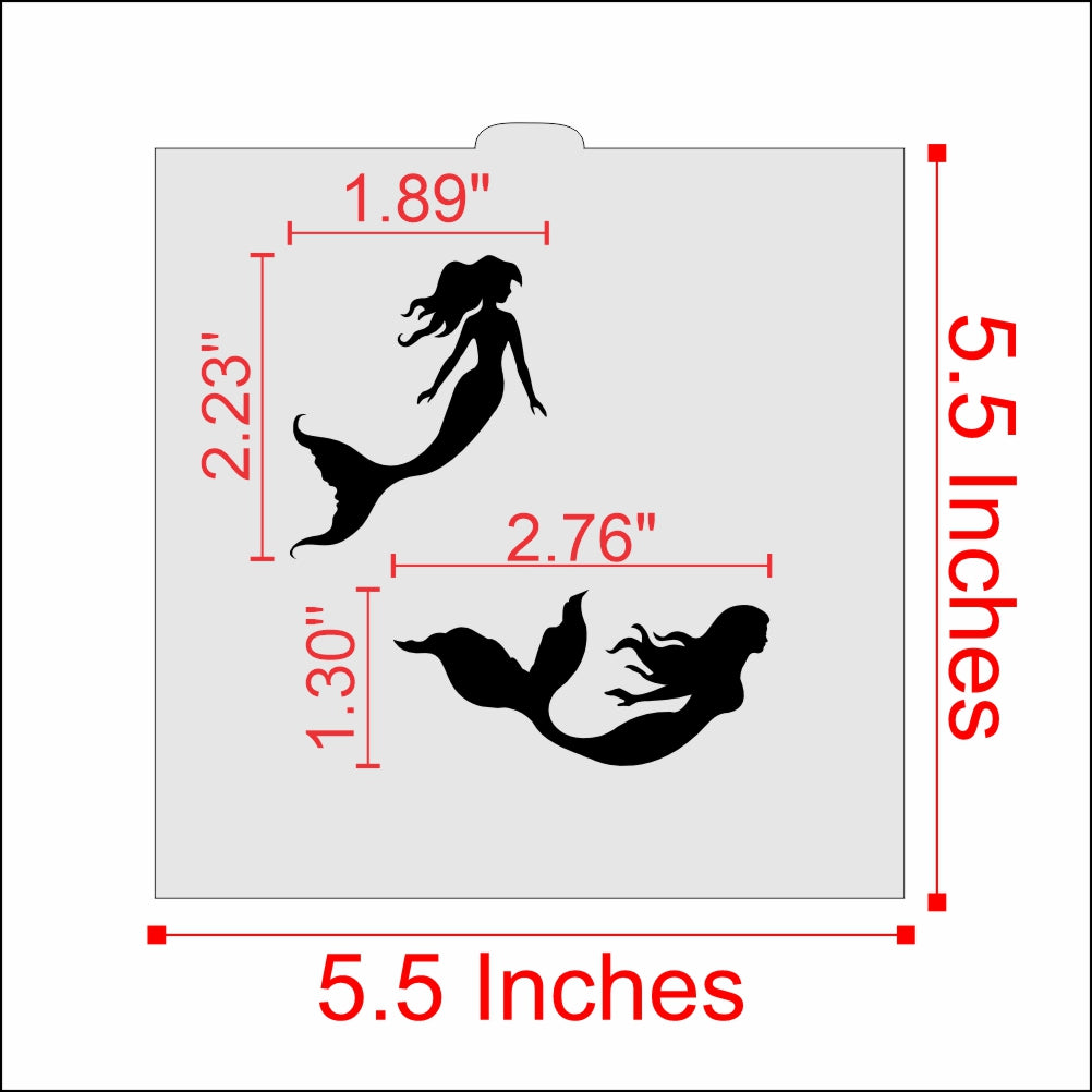 Mermaids Cookie Stencil by Designer Stencils