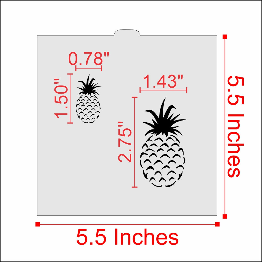 Pineapple Cookie Stencil by Designer Stencils