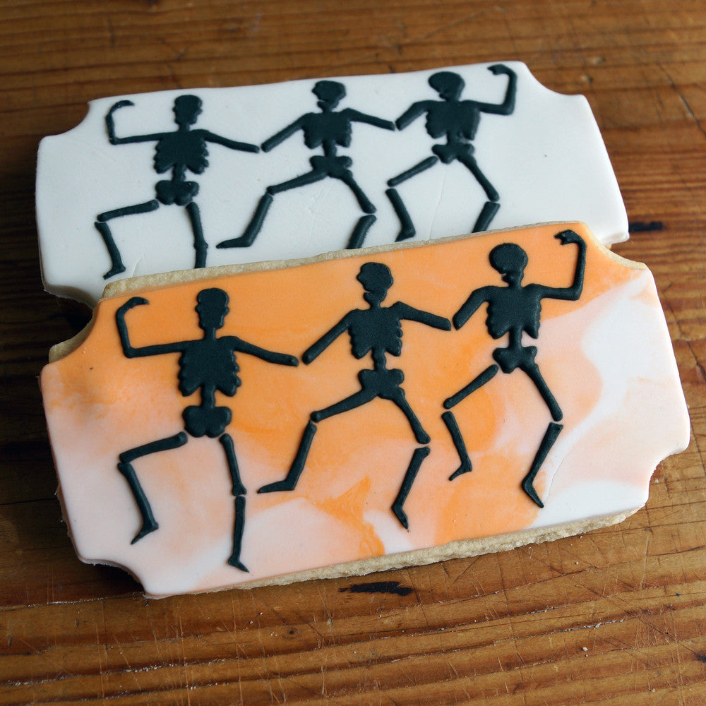 Dancing Skeletons Halloween Cookie Stencil By Designer Stencils Cookies