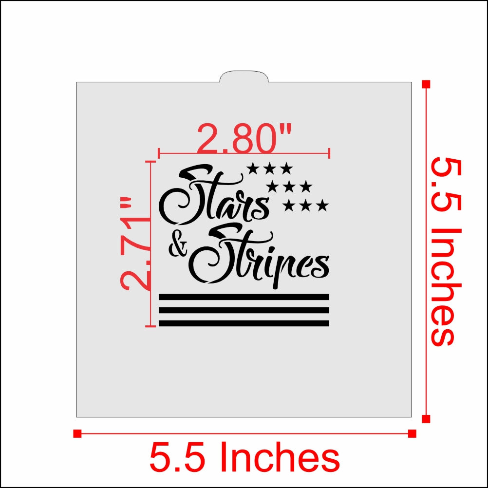 Stars and Stripes Cookie Stencil by Designer Stencils