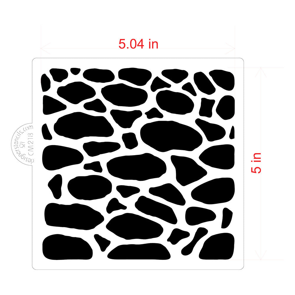 Cobblestone Cookie Stencil by Designer Stencils