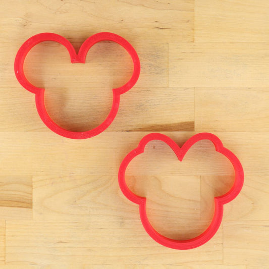 Mickey and Minnie Mouse Shaped Cookie Cutters