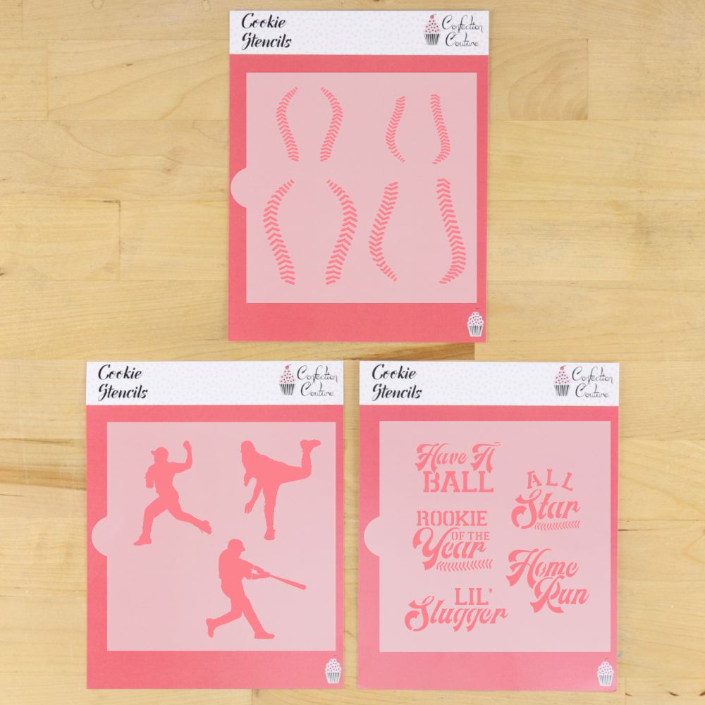 Baseball Cookie Stencil Bundles