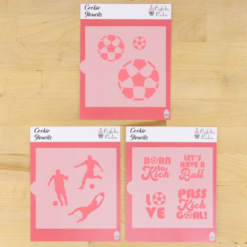 Soccer Cookie Stencil Bundle