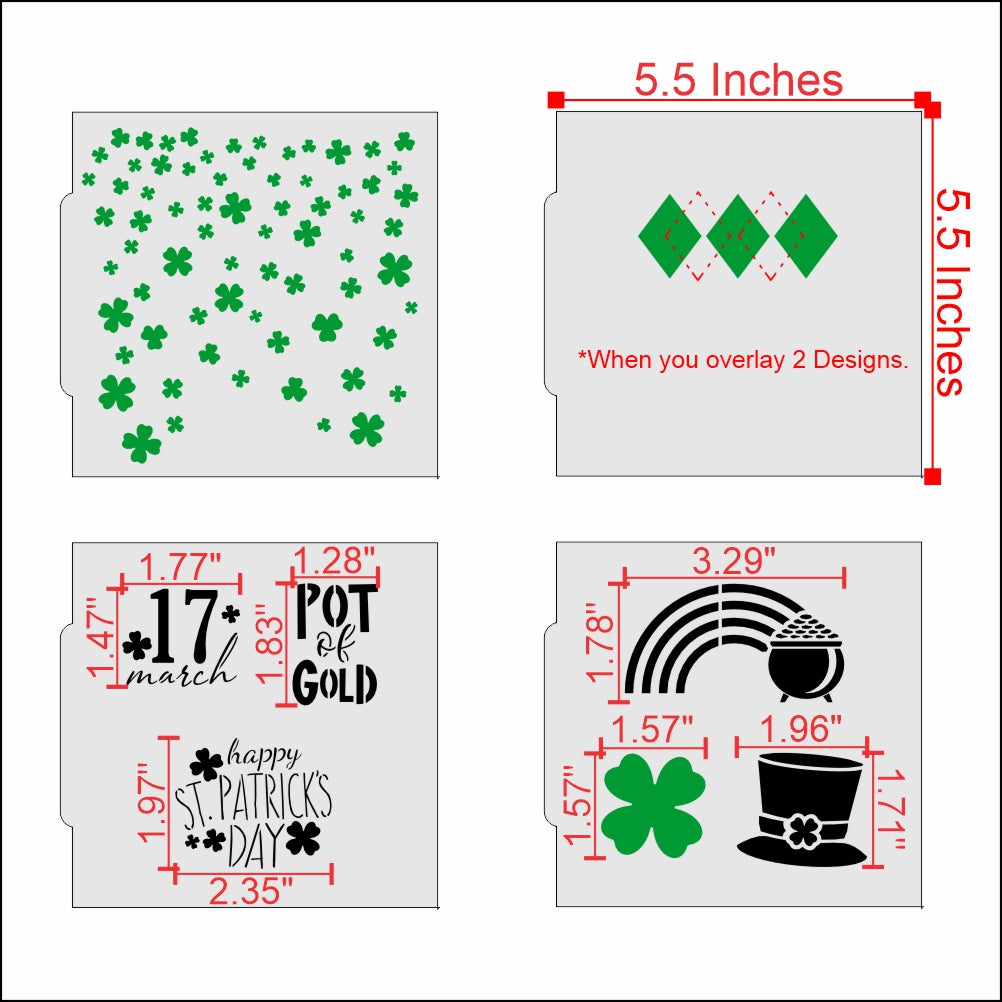 St. Patrick's Cookie Stencil Value Bundle